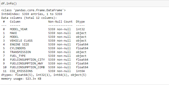 Figure 8: Checking Out the Data Type