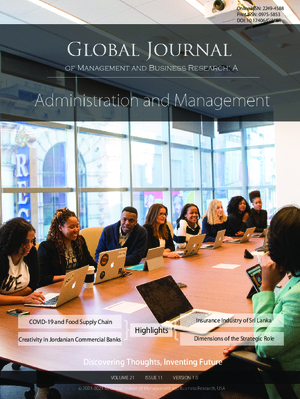 GJMBR-A Administration: Volume 21 Issue A11