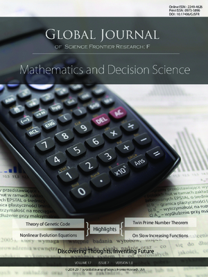 GJSFR-F Mathematics: Volume 17 Issue F7