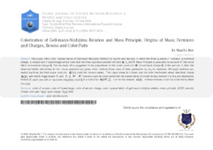  Colorization of Gell-Mann-Nishijima Relation